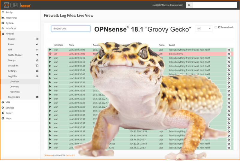 OPNsense 18.1 'Groovy Gecko' released